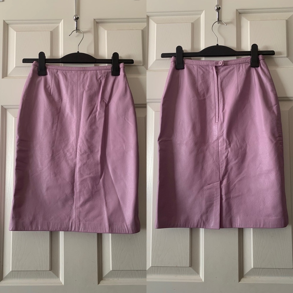 Mixit leather skirt, pastel purple